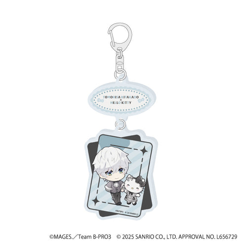 『B-PROJECT~熱烈*ラブコール~×サンリオキャラクターズ』連結アクリルキーホルダー01/北門倫毘沙×ハローキティ(ミニキャライラスト)